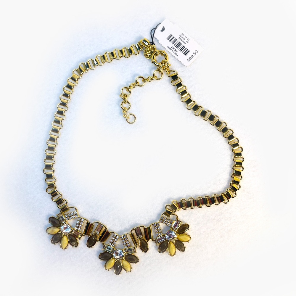 Talbots Gold Floral Book Chain Necklace - Picture 5 of 9
